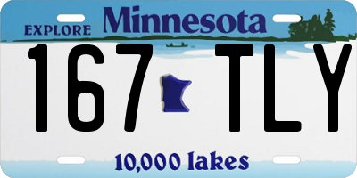 MN license plate 167TLY