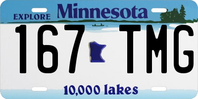 MN license plate 167TMG