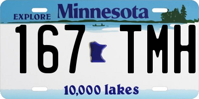 MN license plate 167TMH