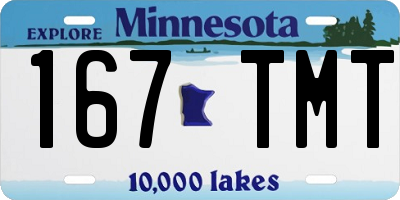 MN license plate 167TMT