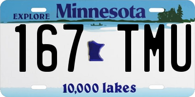 MN license plate 167TMU
