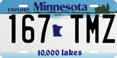 MN license plate 167TMZ