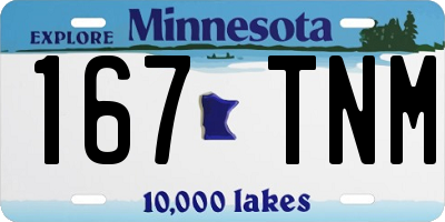 MN license plate 167TNM