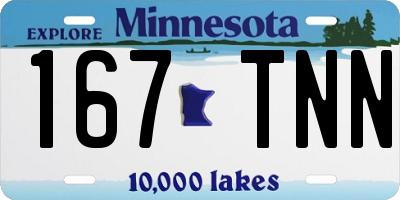 MN license plate 167TNN