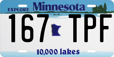 MN license plate 167TPF
