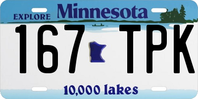 MN license plate 167TPK