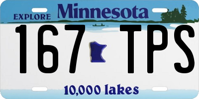 MN license plate 167TPS