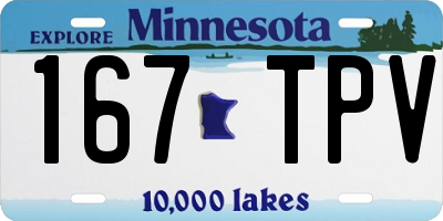 MN license plate 167TPV