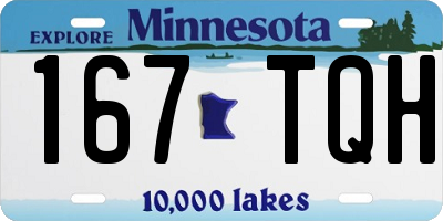 MN license plate 167TQH