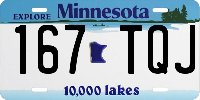 MN license plate 167TQJ