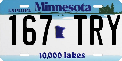 MN license plate 167TRY