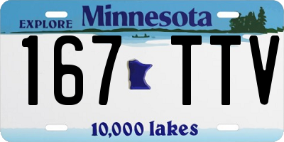 MN license plate 167TTV