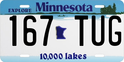 MN license plate 167TUG