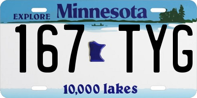 MN license plate 167TYG