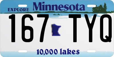 MN license plate 167TYQ