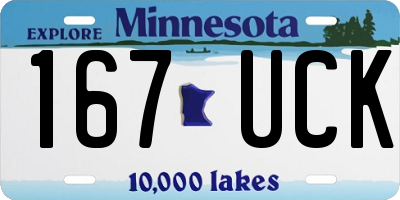 MN license plate 167UCK