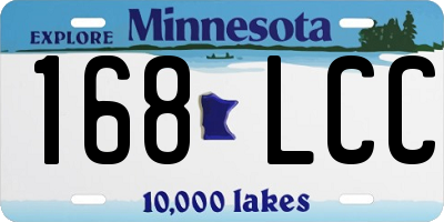 MN license plate 168LCC