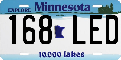 MN license plate 168LED