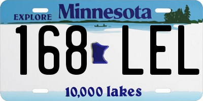 MN license plate 168LEL