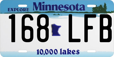 MN license plate 168LFB