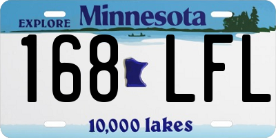 MN license plate 168LFL