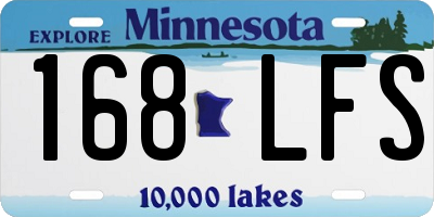 MN license plate 168LFS