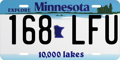 MN license plate 168LFU