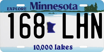 MN license plate 168LHN
