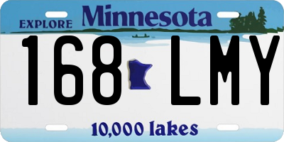 MN license plate 168LMY