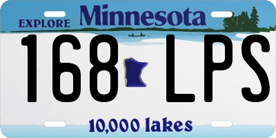 MN license plate 168LPS