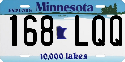 MN license plate 168LQQ