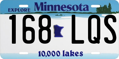 MN license plate 168LQS