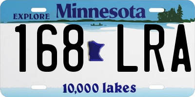 MN license plate 168LRA