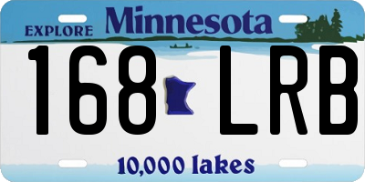MN license plate 168LRB