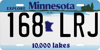 MN license plate 168LRJ