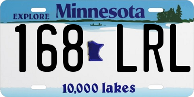 MN license plate 168LRL