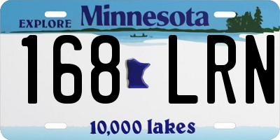 MN license plate 168LRN