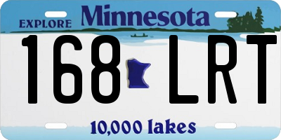 MN license plate 168LRT