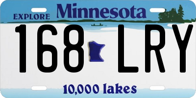 MN license plate 168LRY
