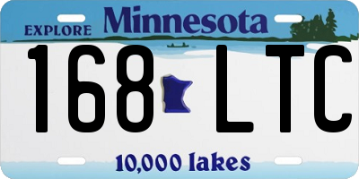 MN license plate 168LTC