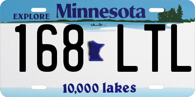 MN license plate 168LTL