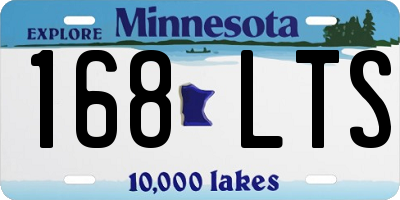 MN license plate 168LTS