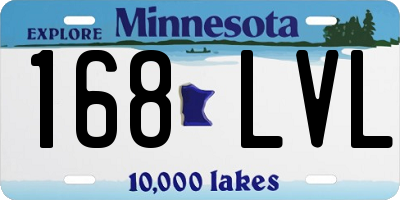 MN license plate 168LVL