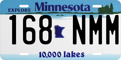 MN license plate 168NMM