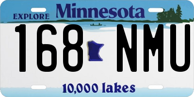 MN license plate 168NMU