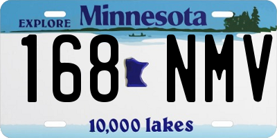 MN license plate 168NMV