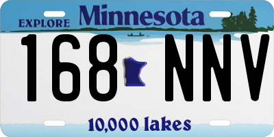 MN license plate 168NNV