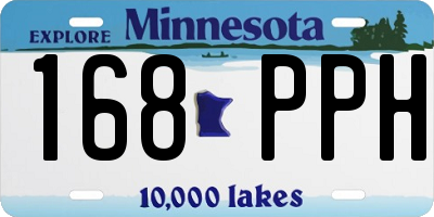 MN license plate 168PPH