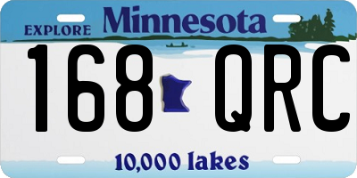 MN license plate 168QRC
