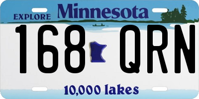 MN license plate 168QRN